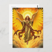 „Seraphim – Flammen des Lichts, Wächter der Seele“ Postkarte (Vorne/Hinten)