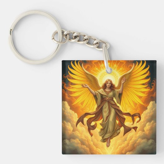 „Seraphim – Flammen des Lichts, Wächter der Seele“ Schlüsselanhänger (Vorderseite)