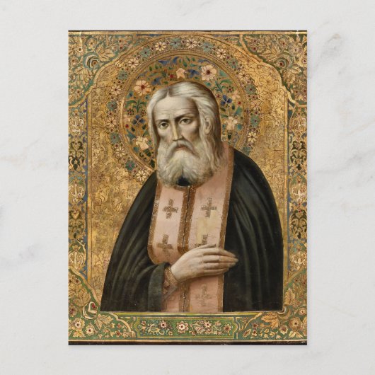 Seraphim von Sarov-Orthodoxen Icon Postkarte (Vorderseite)