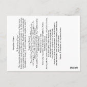 Seraphim von Sarov Postkarte (Rückseite)