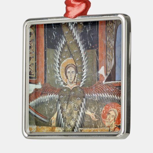 Seraphim, welche die Lippen von Jesaja reinigen Silbernes Ornament (Links)