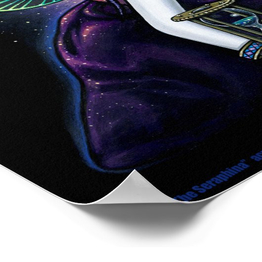 Seraphina Celestial Angels Nebula Fairy Poster (Ecke)