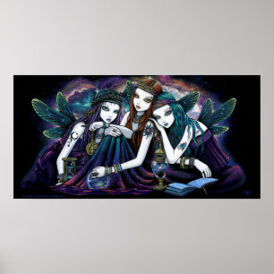 Seraphina Celestial Angels Nebula Fairy Poster