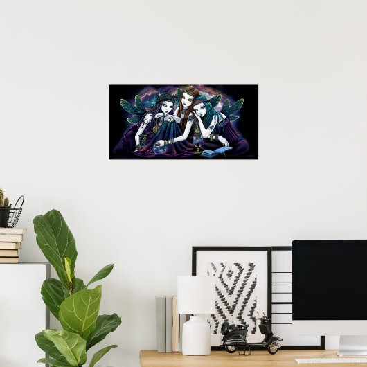 Seraphina Celestial Angels Nebula Fairy Poster (Heimbüro)