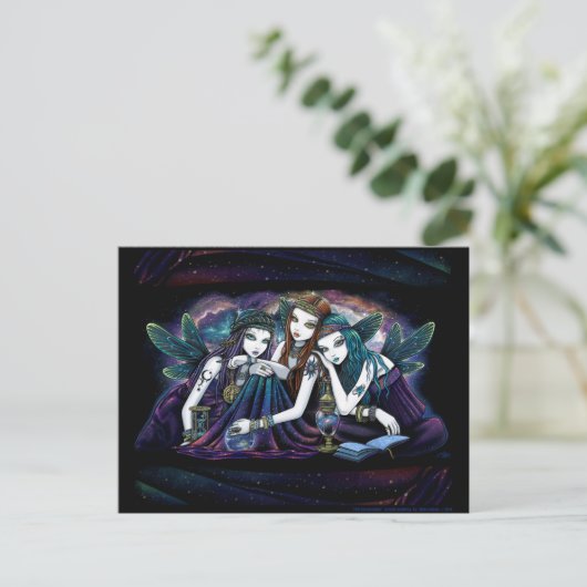 Seraphina Celestial Fairy Sisters Postkarte (Stehend Vorderseite)