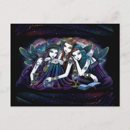 Seraphina Celestial Fairy Sisters Postkarte (Vorderseite)