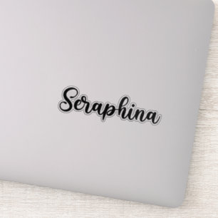 Seraphina Name - Handgeschriebene Kalligrafie Aufkleber