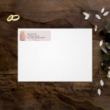 Seraphina Rosa und Gold-Adressenaufkleber