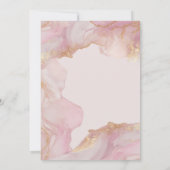 Seraphina Rosa und Gold Hochzeit Einladung (Rückseite)