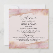 Seraphina Rosa und Gold Hochzeitskalender (Vorderseite)