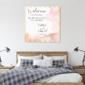 Seraphina Rosa und Gold Leinwanddruck (Insitu (Schlafzimmer))