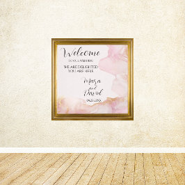 Seraphina Rosa und Gold Leinwanddruck