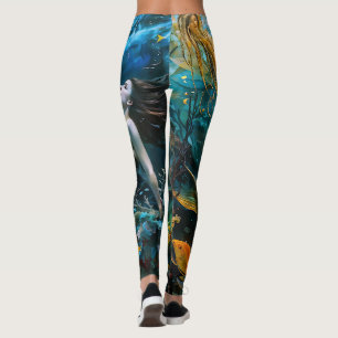 "Seraphina" - Wunderschöne mystische Meerjungfrau Leggings