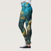 "Seraphina" - Wunderschöne mystische Meerjungfrau Leggings (Links)