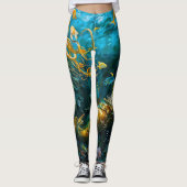 "Seraphina" - Wunderschöne mystische Meerjungfrau Leggings (Vorderseite)