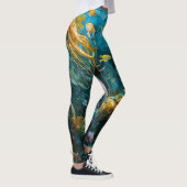 "Seraphina" - Wunderschöne mystische Meerjungfrau Leggings (Rechts)