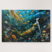 "Seraphina" - Wunderschöne mystische Meerjungfrau Puzzle (Horizontal)