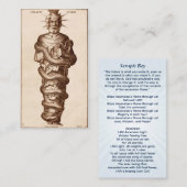 Serapis Bey Chohan vom Vierten Ray Telefonnummerkarte (Vorne/Hinten)