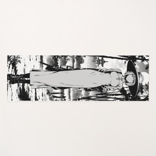 seras victoria fan art ink draw yogamatte (Vorderseite (Horizontal))