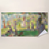 Seraut "La Grande Jatte" Pixel Dot Beach Handtuch (Vorderseite)