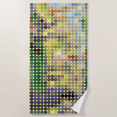 Seraut "La Grande Jatte" Pixel Dot Beach Handtuch (Vorderseite)