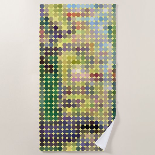 Seraut "La Grande Jatte" Pixel Dot Beach Handtuch (Vorderseite)