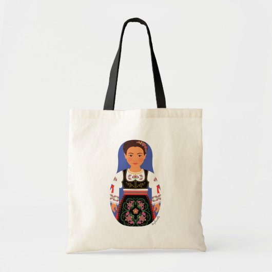 Serb Brünett Matryoshka Bag Tragetasche (Vorne)