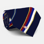 Serbe stripes Flagge Krawatte (Gerollt)