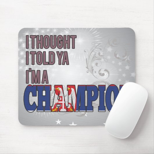 Serbe und ein Meister Mousepad (Mit Mouse)