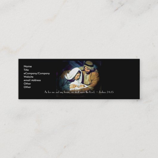 Serben Sie dem Herrn Mini Visitenkarte (Vorderseite)