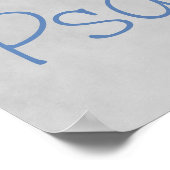 Serben Sie dem Herrn mit Freude Hübsche Blume Poster (Ecke)