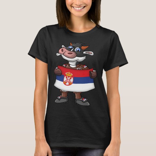 Serbia Cow Fan T-Shirt (Vorderseite)