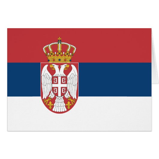 Serbia Flag (Vorderseite (Horizontal))