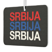SERBIA-Flag Autolufterfrischer (Links)