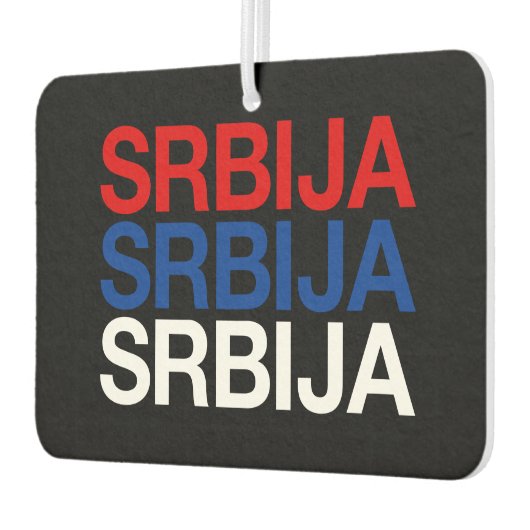 SERBIA-Flag Autolufterfrischer (Links)