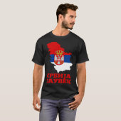 Serbia Flag for Serbs Srbija Zauvek Srbin T-Shirt (Vorne ganz)
