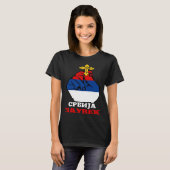 Serbia Flag for Serbs Srbija Zauvek Srpska Bosna T-Shirt (Vorne ganz)