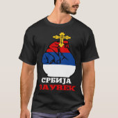 Serbia Flag for Serbs Srbija Zauvek Srpska Bosna T-Shirt (Vorderseite)