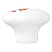 Serbia Flag Keramikknauf (Seitenansicht)