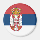 Serbia Flag Magnet (Vorne)