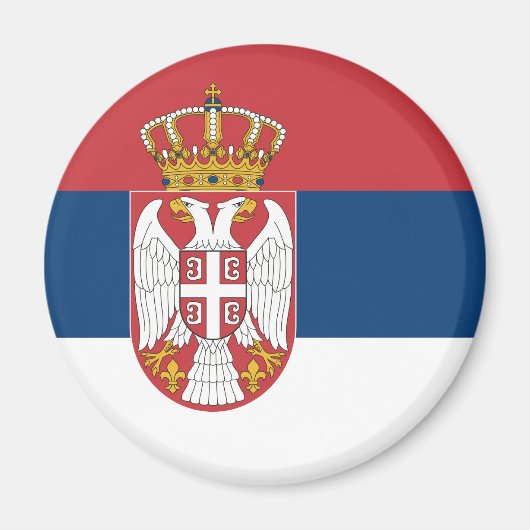 Serbia Flag Magnet (Vorne)