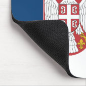 Serbia Flag Mousepad (Ecke)