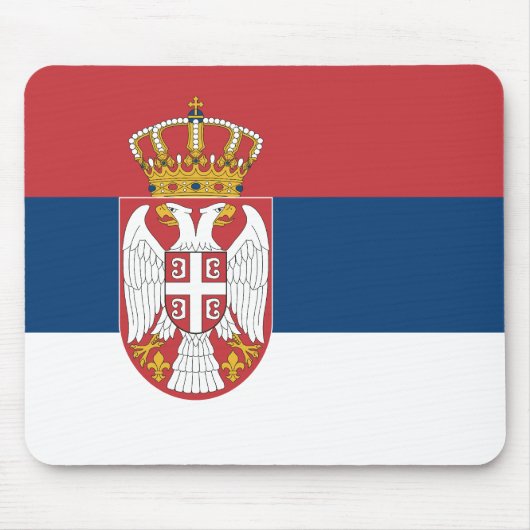 Serbia Flag Mousepad (Vorne)