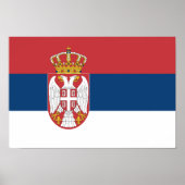 Serbia Flag Poster (Vorne)