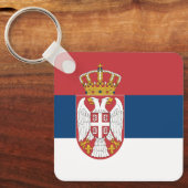 Serbia Flag Schlüsselanhänger (Vorderseite)