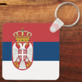 Serbia Flag Schlüsselanhänger (Rückseite)