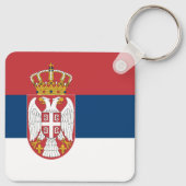 Serbia Flag Schlüsselanhänger (Rückseite)