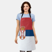 Serbia Flag Schürze (Getragen)
