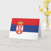 Serbia-Grußkarte Karte (Gelbe Blume)