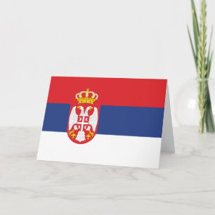 Serbia-Grußkarte Karte
